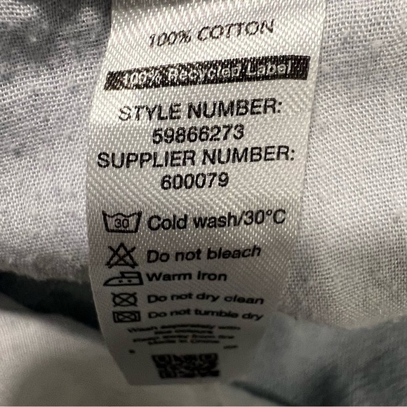 REDBAT Light Blue Women's Slouchy High-Rise Jean Cargo Pants size W12 - Picture 12 of 14